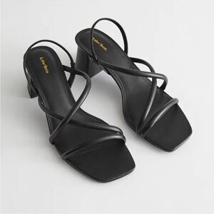 Like new! & other stories- strappy block heel sandals size 9